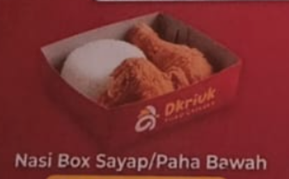 Nasi box pahabawah/sayap (DKRIUK)